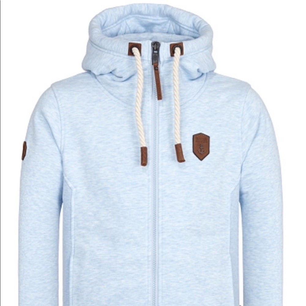 Men’s Naketano blue full zip hoodie